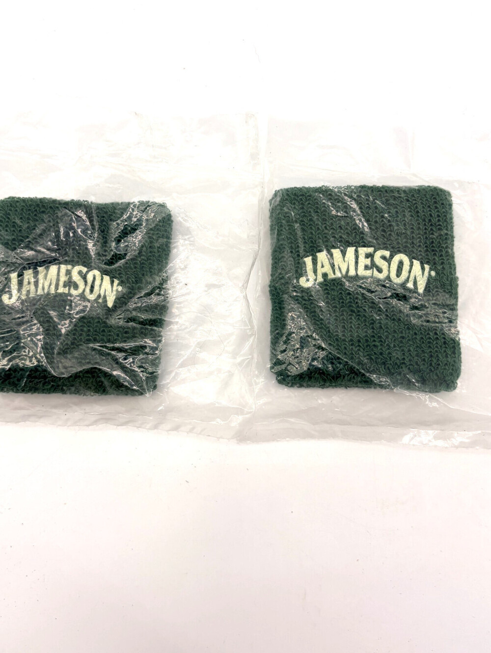 1 Pair of Jameson Irish Whiskey Green Wrist Sweat Bands